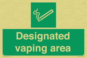 Designated vaping area